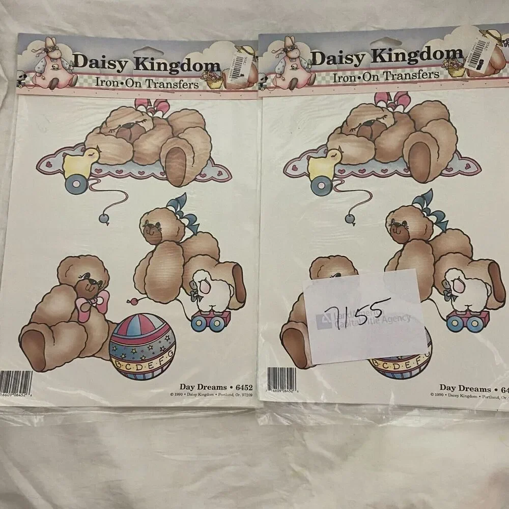 #7155 Daisy Kingdom Day Dreams 6452 VTG iron On Transfer